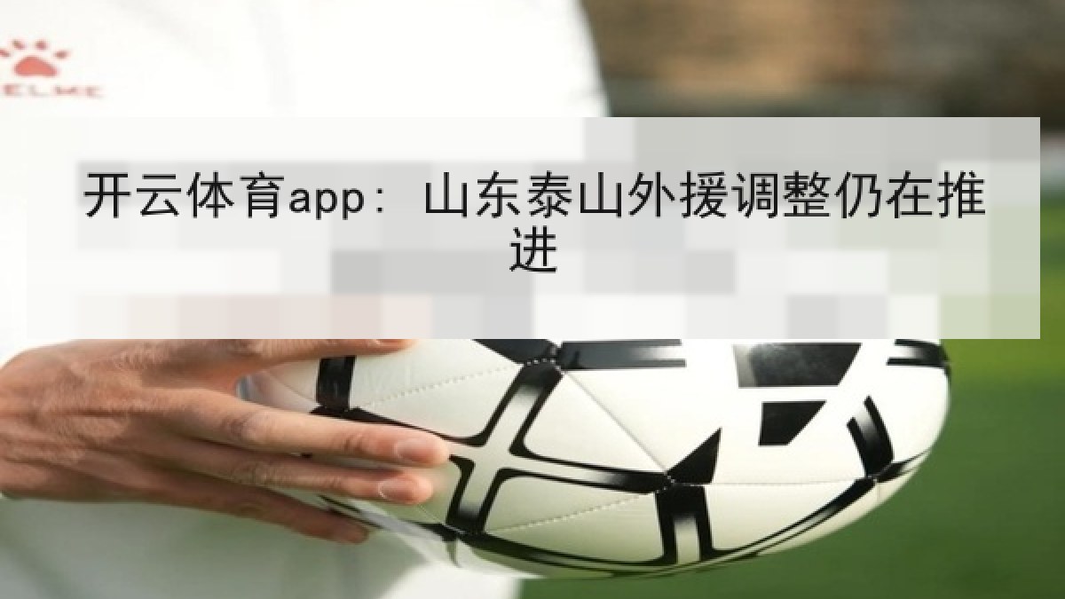 开云体育app: 山东泰山外援调整仍在推进